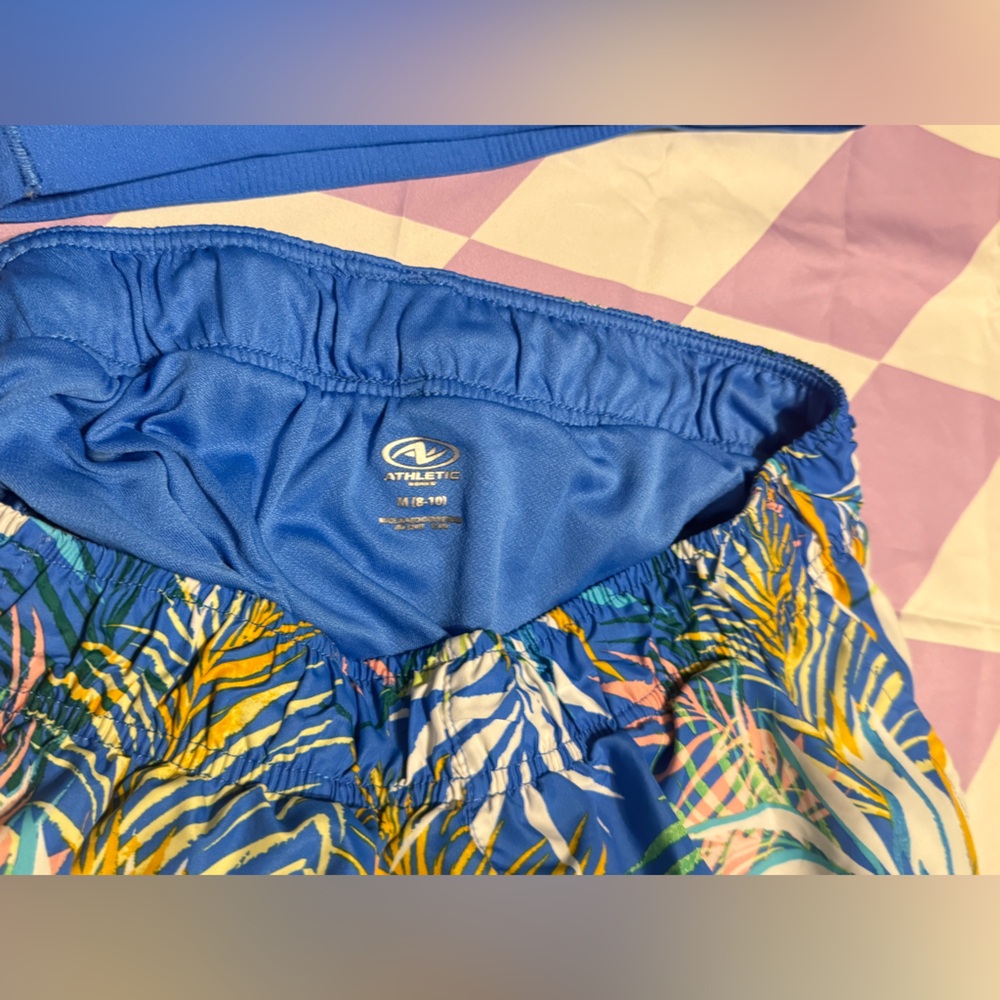 Avia 2-Piece Activewear Set - Tropical Palm Print - Size Medium - Picture 11 of 12